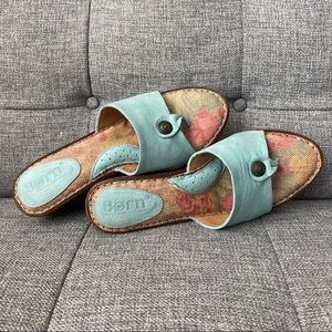 Born Light Blue Platform Sandals